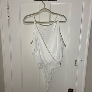 Leigh white body suit